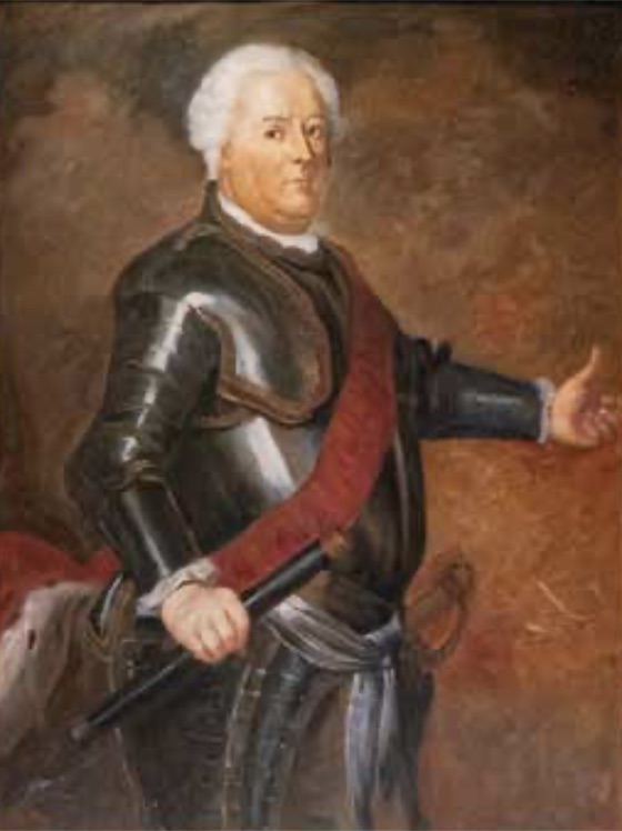 Historisches Porträtgemälde eines preußischen Offiziers